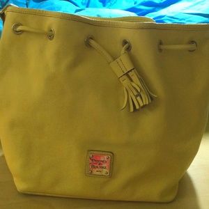 Dooney and Bourke Yellow drawstring